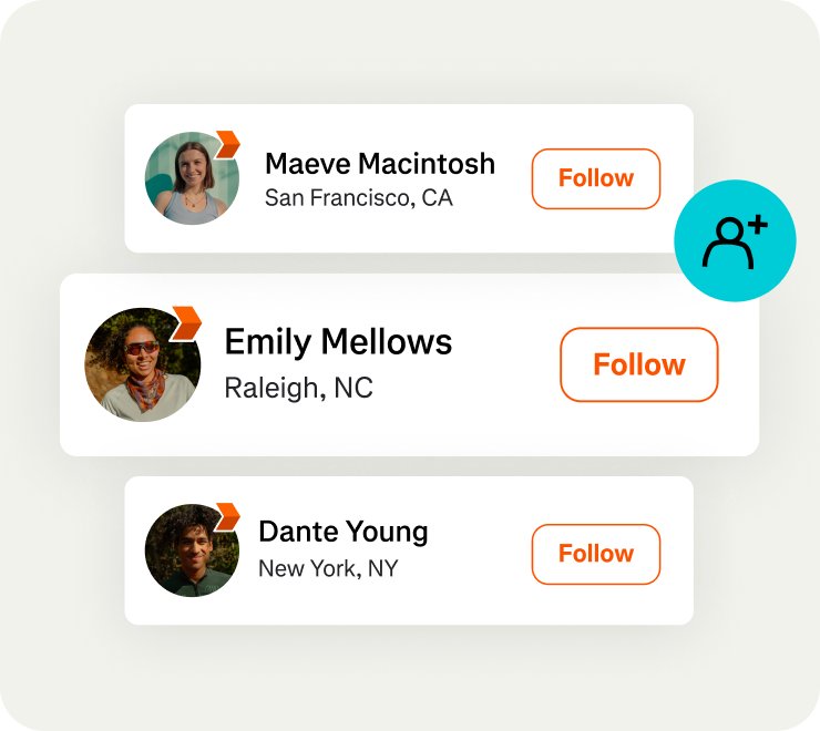 Follow athletes on Strava